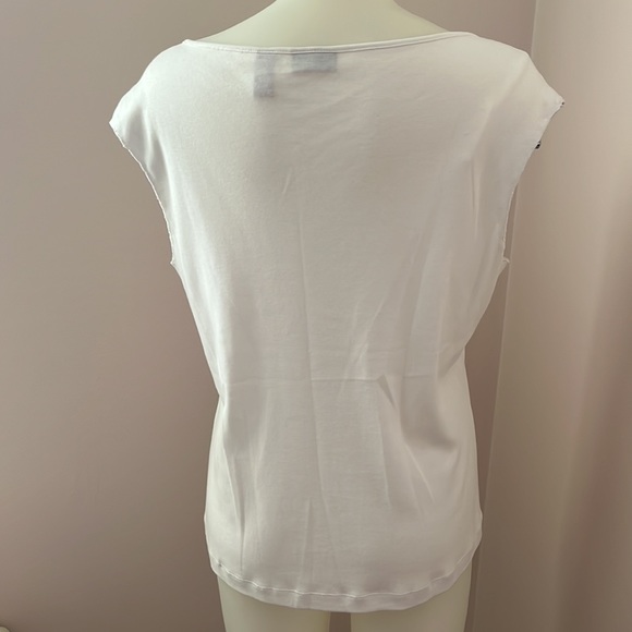 White Valerie Stevens top, Large - Picture 4 of 5